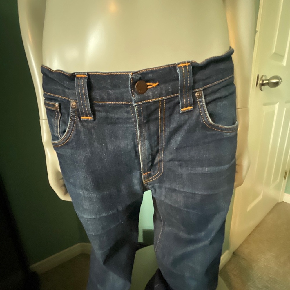 Nudie Jeans UNISEX Lean Dean- Dry 16 size 33, Organic Cotton -Made in Italy